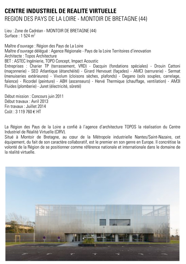 Dossier d'informations Topos Architecture